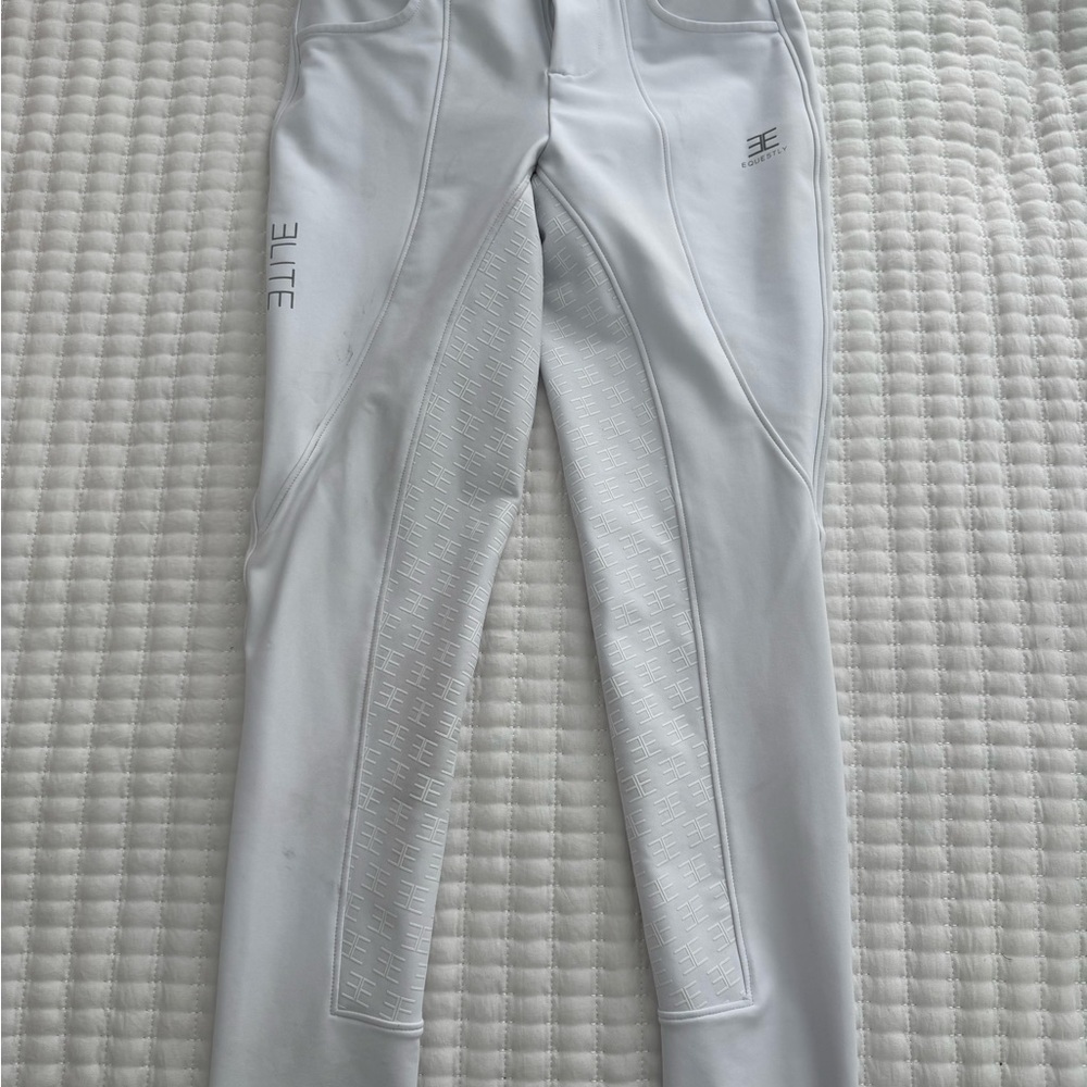 White Elite Full Seat Breeches